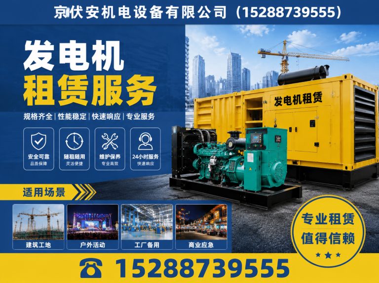 海西发电机租赁展示图